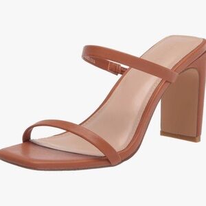 Chic Tan Women's Heeled Sandals
